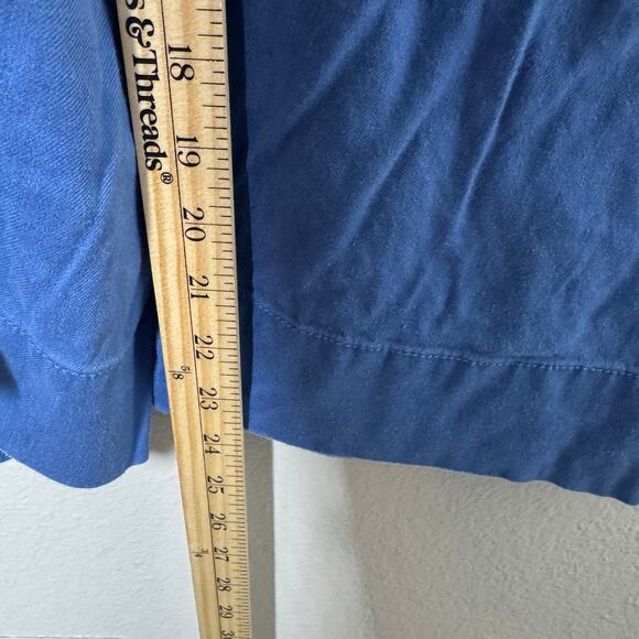 Maeve The Colette Blue Linen Blend Wide Leg Pants Women’s 18W Cropped - Picture 9 of 12